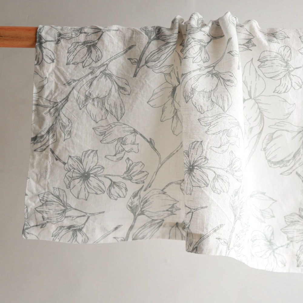 Grey and Green Lilies Napkins